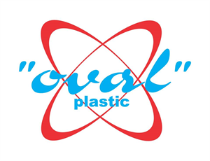Oval plastic logo
